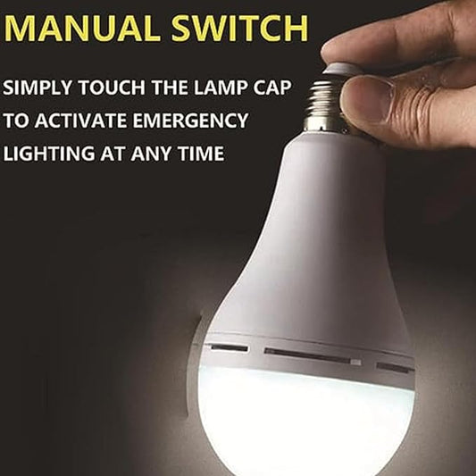 Bulbs, Rechargeable Emergency Light Bulbs, Battery Powered Energy Efficient 12w LED Light Bulb with Hook, for Home, Camping