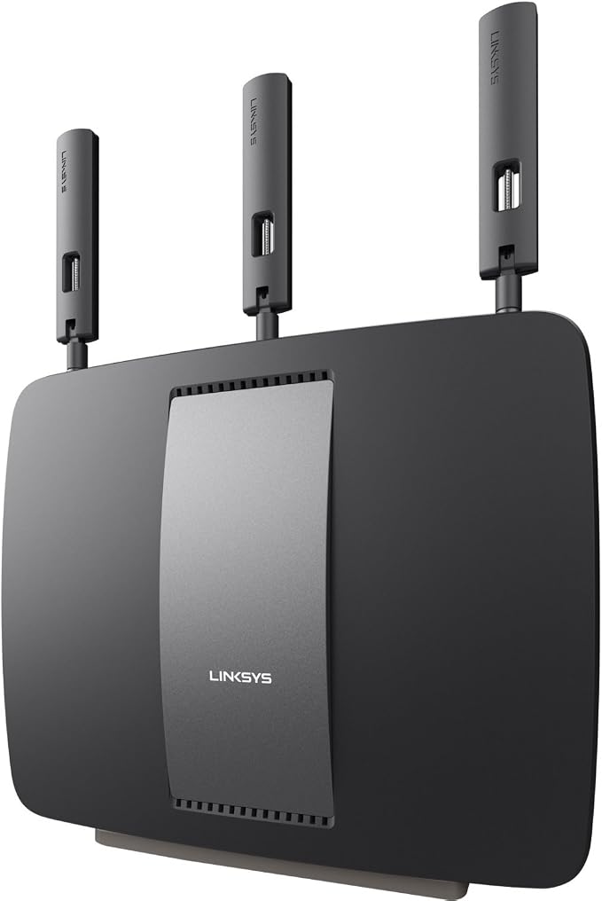 Linksys AC3200 Tri-Band Smart Wi-Fi Router with Gigabit and USB, Designed for Device-Heavy Homes, Smart Wi-Fi App Enabled to Control Your Network from Anywhere (EA9200)