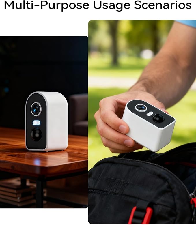 KKB 2K Security Cameras Wireless Outdoor, Magnetic Mount, 2.4G WiFi Battery Powered Camera for Home Security Indoor, Color Night Vision, iCam365 Remote, SD/Cloud Storage, AI Detection, 2 Way Talk