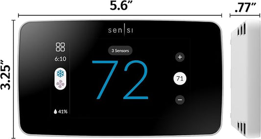 Sensi Touch 2 Smart Thermostat Wi-Fi, Alexa, Energy Star Certified, ST76
