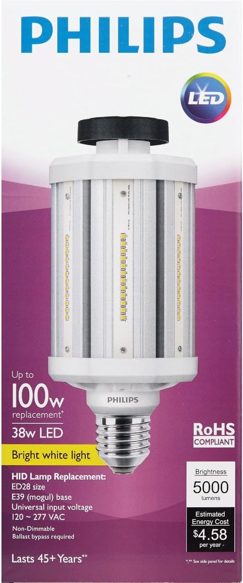 Philips 476044-38ED28/LED/730/ND 120-277V G2 CT 4/1 Omni Directional Flood HID Replacement LED Light Bulb