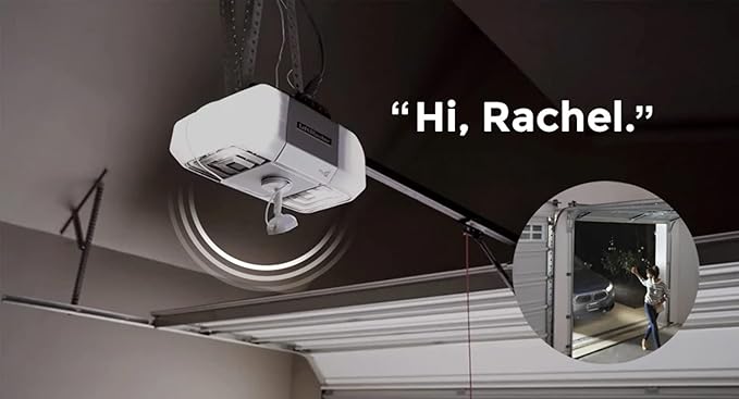 FAS LiftMaster myQ Smart Garage HD Camera - WiFi Enabled - myQ Smartphone Controlled - Two Way Audio - Works with Key by Amazon in-Garage Delivery - Model MYQ-SGC1WLM, White