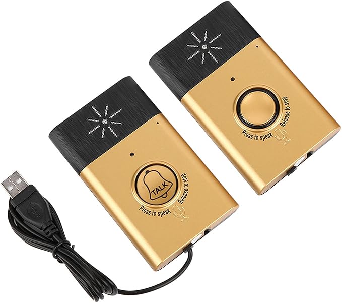 Doorbell, Smart Voice Doorbell 2 Way Conversation Talk Intercom Doorbell Kit Indoor Outdoor Access Control System for Home Office Security