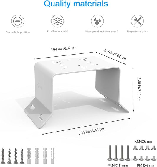 Corner Mount Compatible with SEHMUA Solar Security Cameras (RBX-S45/ RBX-S44/RBX-S40/RBX-S73/RBX-SD22) and Reolink Argus PT 3MP/4MP/5MP/2K, 4K/8MP, Reolink Go PT Ultra Camera(White)