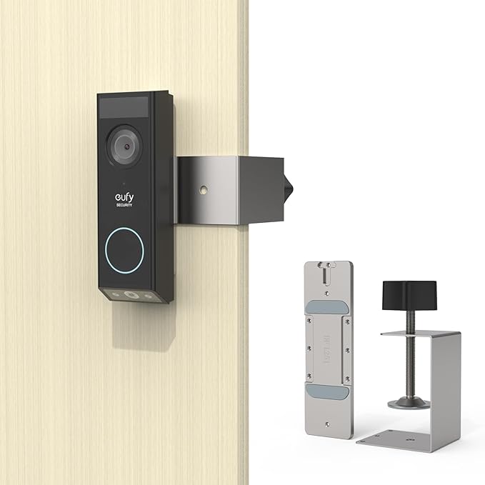 Anti-Theft Mount for eufy Security Video Doorbell E340, Doorbell Camera Holder for eufy doorbell e340, Doorbell Mounting Bracket Corner Mount Wedge Stand Kit Accessory for Eufy Video Doorbell E340