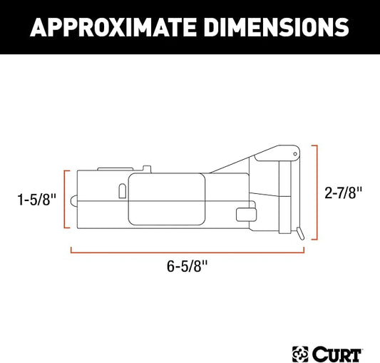 CURT 51180 Echo Mobile Bluetooth Trailer Brake Controller, 7-Way, 1-2 Axles | Portable Wireless Design, Smartphone App Control, Zero-Tool Plug-In Install, Triple-Axis Motion Sensing, Auto Calibration