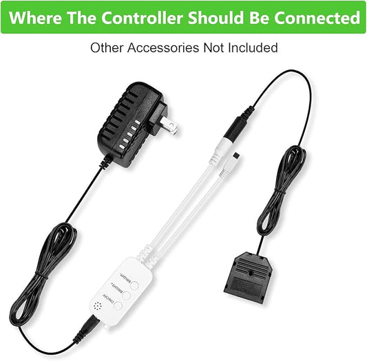Smart WiFi Controller for Single Color Puck Lights, AIBOO Remote Control for LED Strip Lights, LED Neon Sign Compatible with Alexa & Google Assistant & IFTTT, Working with iOS or Android Smart Phone