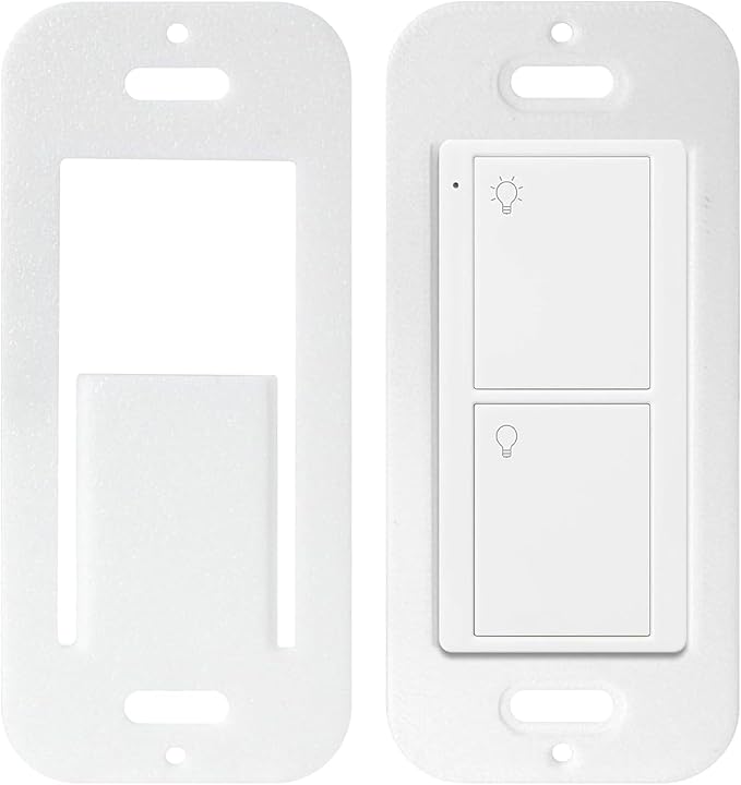 LXLO Remote Wallplate Bracket, Perfectly Compatible with Lutron Wireless Pico Remote Contro,Seamless Snap Wall Mount Bracket,Enhance Your Smart Home Experience (5pcs)