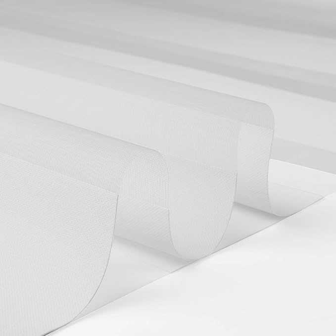 Motorized Zebra Blinds with Remote, Work with HomeKit Alexa, Smart Light Filtering Horizontal Automatic Electric Window Shades for Home Office Customsize(55% Blackout White)