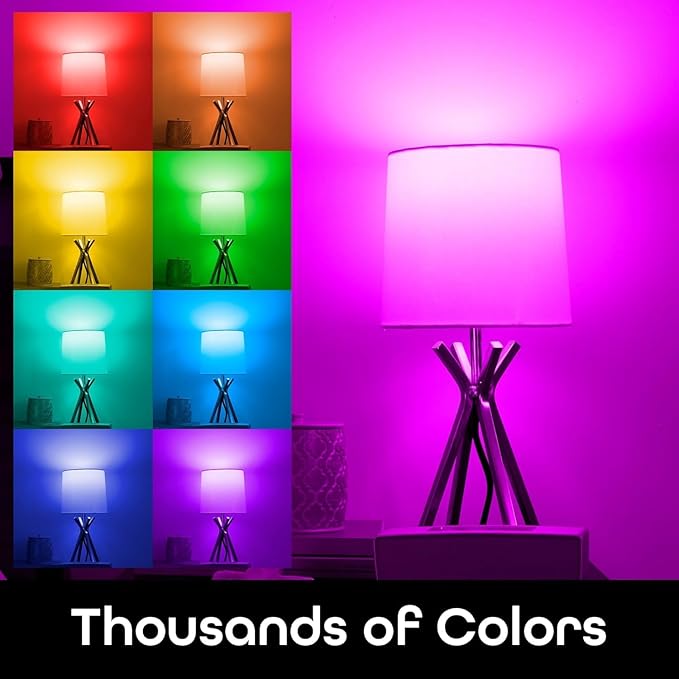 Diodesy- A19 LED Smart WiFi Light Bulbs Works with Alexa and Google Home No Hub Required Color Changing and Tunable 9W (60W Equivalent) 800 Lumens E26 Medium Base Non-Dimmable ETL Listed Pack of 4