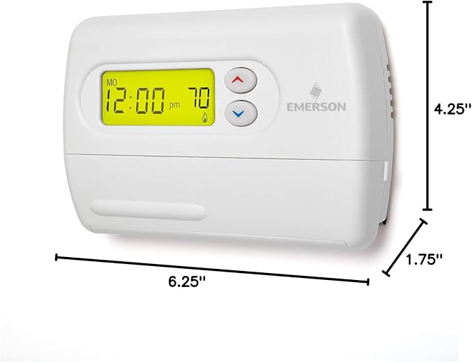 Emerson Thermostats Emerson 1F87-361 7 Day Programmable Thermostat for Single-Stage Systems