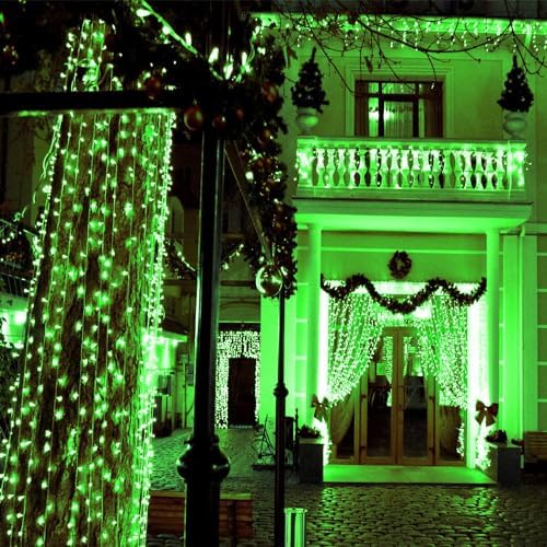 200 LED Connectable String Lights with Remote, Christmas Lights Outdoor