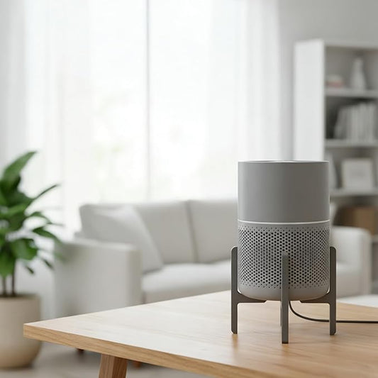 Air Purifier Stand for Levoit Core P350-P, Elevated Base to Enhance for Airflow Efficiency, Non-Slip Stable Holder, Table & Floor Mount