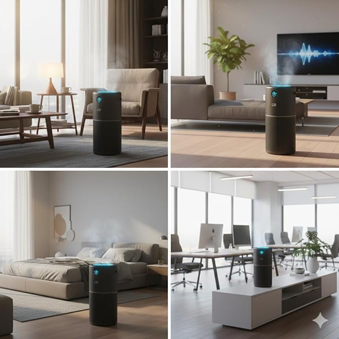 Mammoth Air Purifier for Home – 2nd Generation HEPA + PCO + Plasma Hybrid System | Removes Smoke, Odors, & Dust