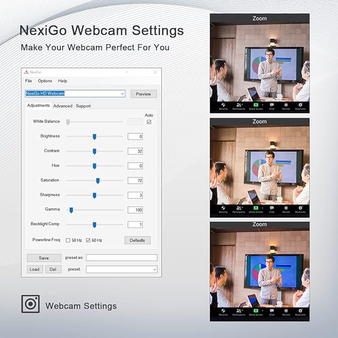NexiGo N930P 1080P Streaming Business Webcam with Software, Microphone & Privacy Cover, AutoFocus, HD USB Web Camera, for Zoom YouTube Skype FaceTime, PC Mac Laptop Desktop
