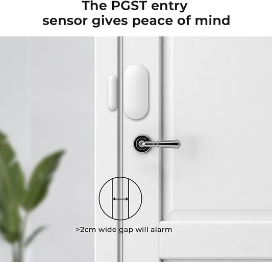 WiFi Door Window Sensor,Smart Door Open/Closed Detector with App Alert,Wireless Entry Detector Sensor Alarm for Home Security