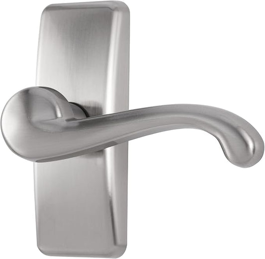Ideal Security GL Lever Handle Set for Storm Doors and Screen Doors, Storm Door Handle Replacement, Screen Door Handle, Satin Nickel