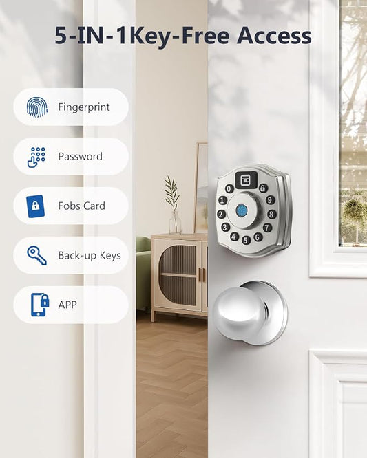 Geek Smart Fingerprint Deadbolt with App, Keypad Door Lock for Front Door