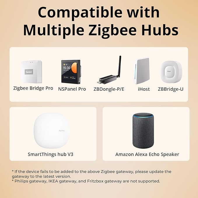 SONOFF Zigbee Smart Switch, No Neutral Conductor Required, Compatible with Alexa & Google Home, Requires Zigbee Gateway