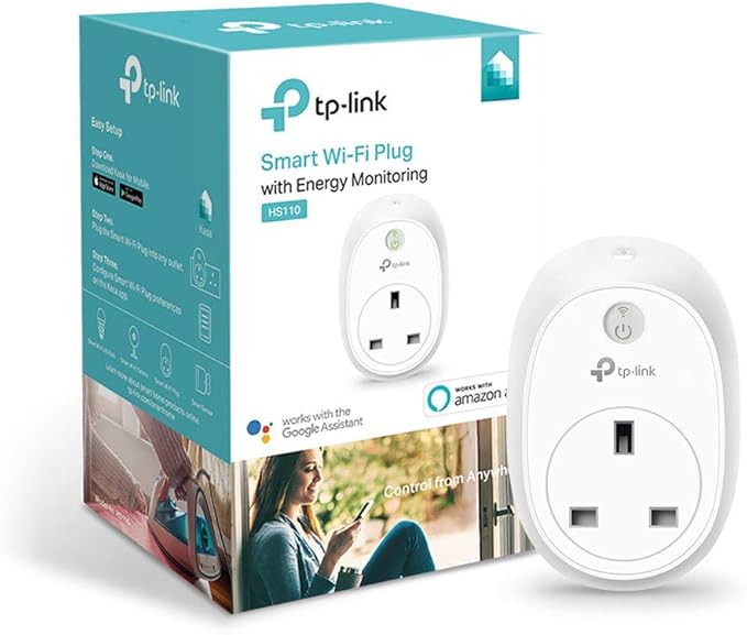 TP-Link Kasa HS110 WiFi Smart Plug with Energy Monitoring White TPLink