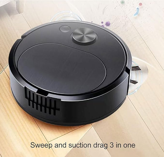 Zerodis Robot Vacuum Cleaner,Rechargeable Sweeping Vacuuming Mopping 3 in 1 Intelligent Sweeping Robot for Hard Floor Flat Ground Marble Tile Wooden Floor