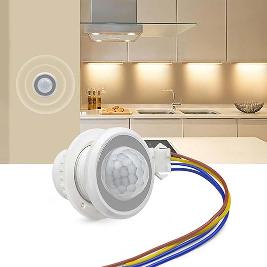 6 Pack Motion Sensor Switch 85-265V 40W, PIR Wall/Ceiling Mount with 30s Auto-Off & Night Mode
