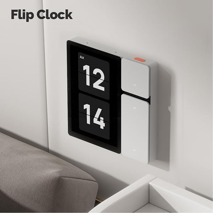 Brilluxa Smart Control Panel, 3.5-Inch In-Wall Touchscreen and Home Automation Wall Switch with Smart Scene Control, 100-240V Mini Command Center for Lighting and Device Management