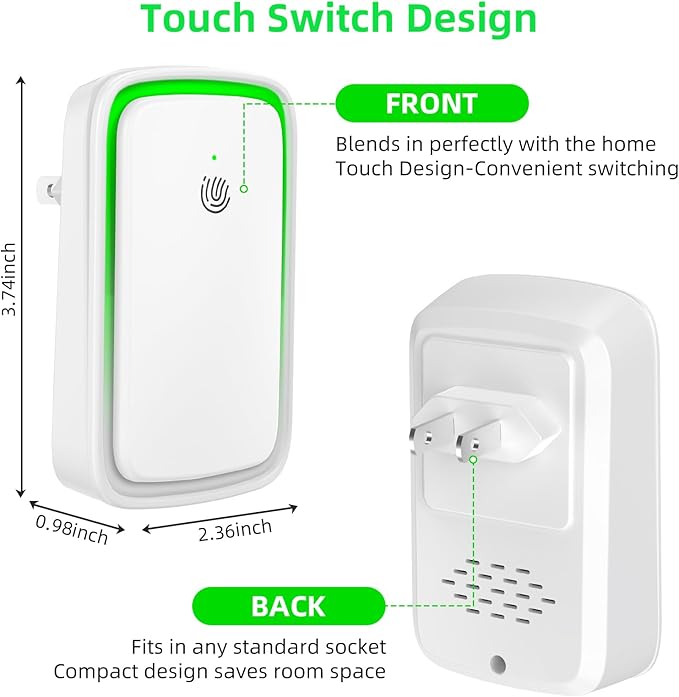Plug In Air Ionizer - 6Pack Air Purifier with 3 LED Night Light,Negative Air Ionizer for Home Use,Mini Filterless Mobile Air Cleaner for Odor,Smoke Dust,Pets,Quiet Operation Air Freshener for Home
