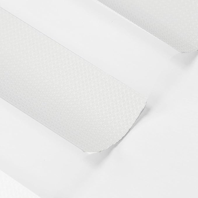 Motorized Zebra Blinds with Remote, Work with HomeKit Alexa, Smart Light Filtering Horizontal Automatic Electric Window Shades for Home Office Customsize(50% Blackout Drumbeat White)