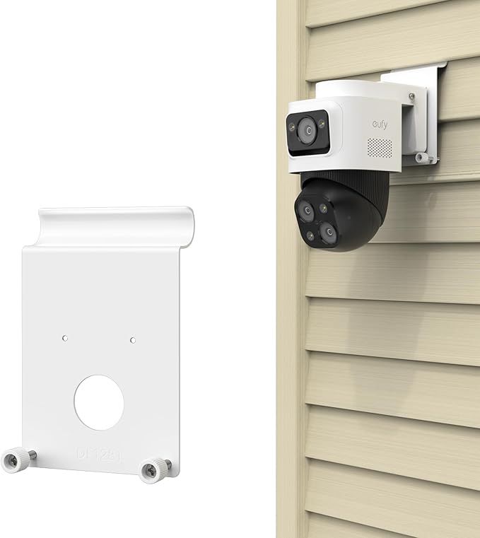 Vinyl Siding Mount Compatible with eufy PoE NVR Security System S4 Max and eufy PoE Bullet-PTZ Cam S4 Camera Mounting Bracket Accessories (Not Compatible with eufyCam S4) (White )