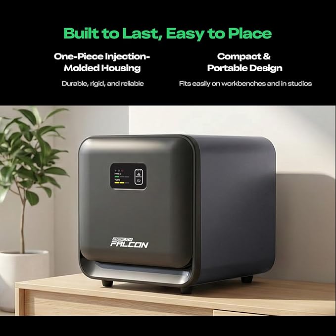 Creality Falcon AP1 Mini Air Purifier for A1 series Laser Engraver, 174m³/h High Airflow, HEPA & Activated Carbon Filter, 99.9% Smoke & Odor Removal, Quiet 56dB, Compact Desktop Fume Extractor