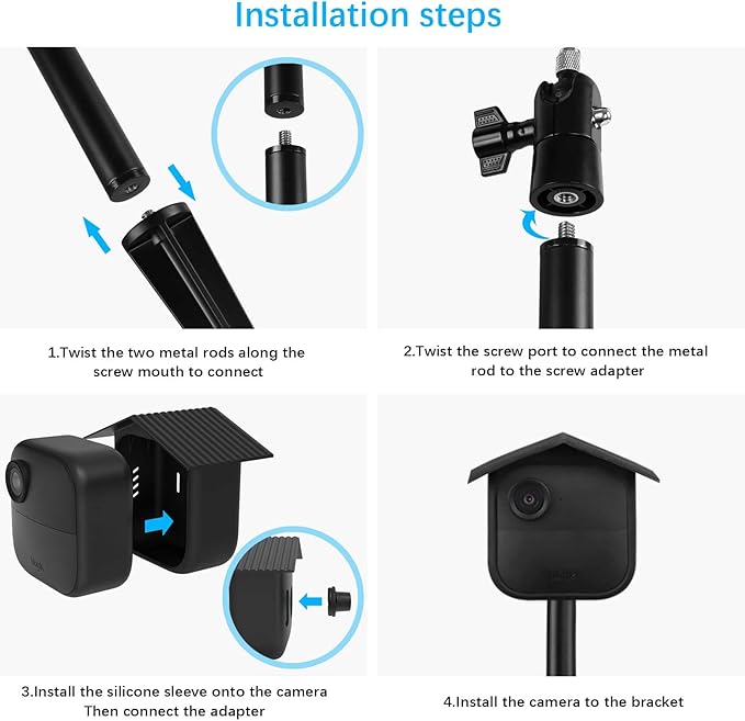 Huafly Blink Outdoor 4 Mount Weatherproof Omnidirectional Adjustment Blink Camera Mount