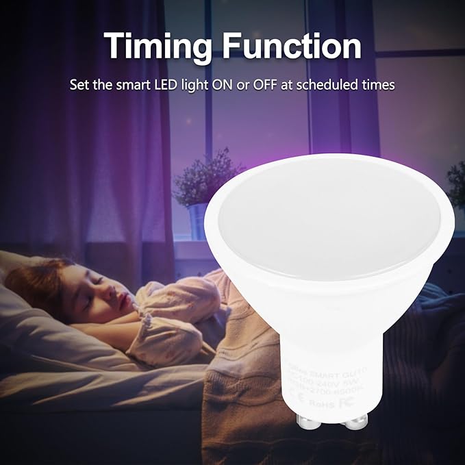 Garosa Smart Light Bulbs, 5W Bluetooth LED Bulbs, Color Changing,Smart Home for Decorating Living Home (ZigBee Type)