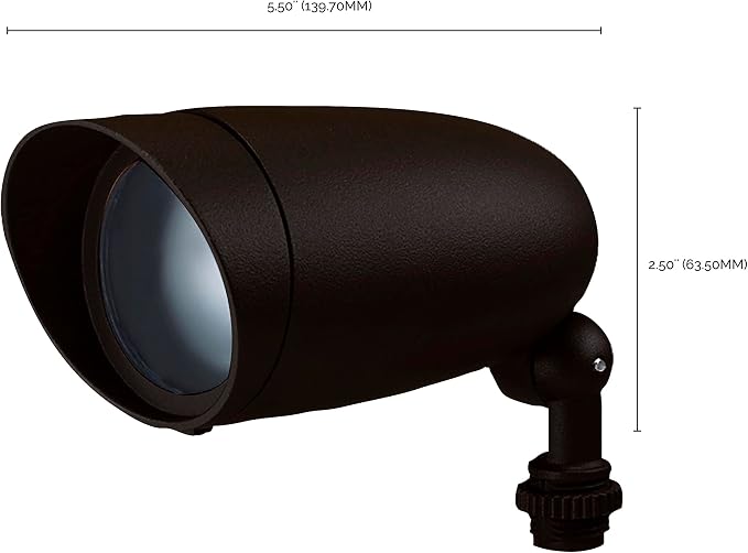 Nuvo SF76/645, Landscape Flood Light, Bronze, 5.5-Inch, Landscape Lighting