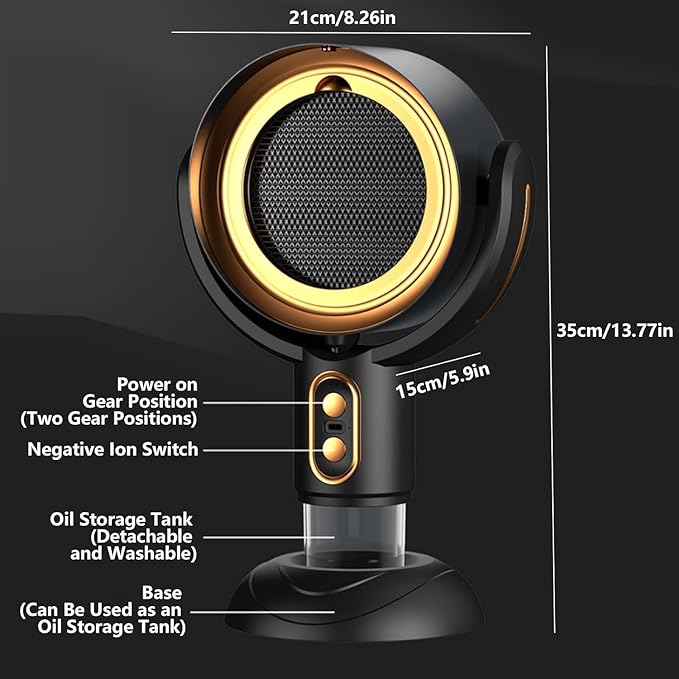 Purifier for Smoke, Smoke out Fan, for Smoking Indoors, Rechargeable Air Pur-ifier, smoke Away Purifier (Purple-Plug In)