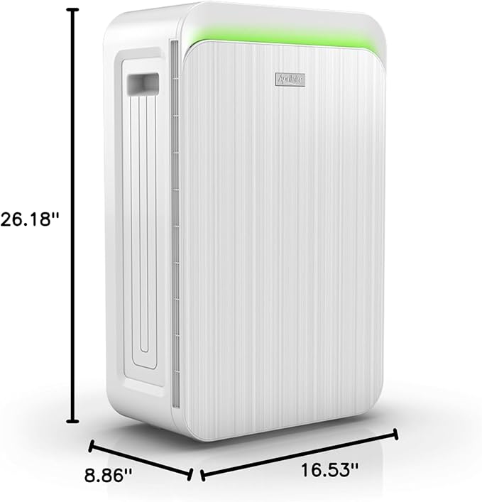 AprilAire AP09550V Smart Air Purifier and Quality Monitor, Sleep+Productivity+Performance, HEPA Filter, for Home Large Room up to 495 sq. ft.
