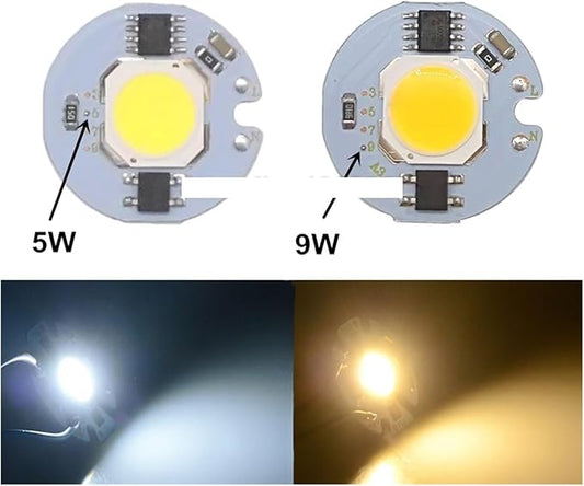 3W 5W 7W 9W 20W 30W 50W LED COB Chip Light AC220V Cold White Warm White Bulb Lamp Smart IC Driver For DIY Floodlight Spotlight(Warm White 3200K,20W)