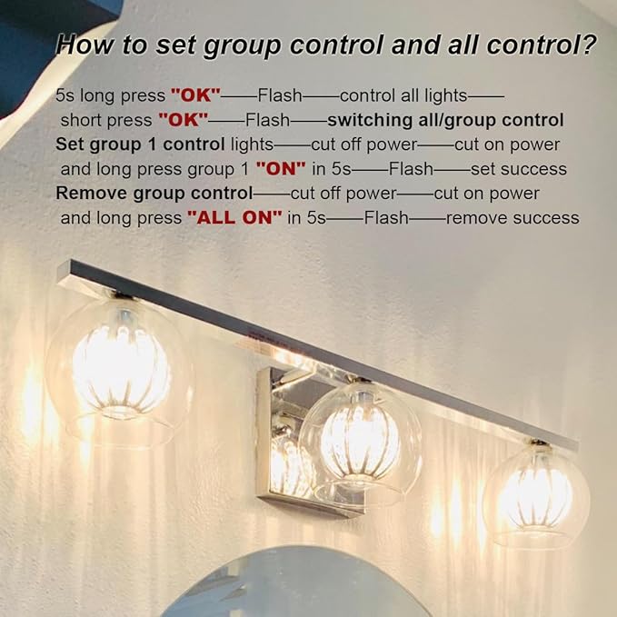 Smart Light Bulbs E11 LED Remote Control- Dimmable 7W(75W Equivalent) 800Lm-Tunable Color Temperature (2700K- 6500K) CRI 80+, 2.4GHz - No App or Wi-Fi Required- 4 Bulb & Remote