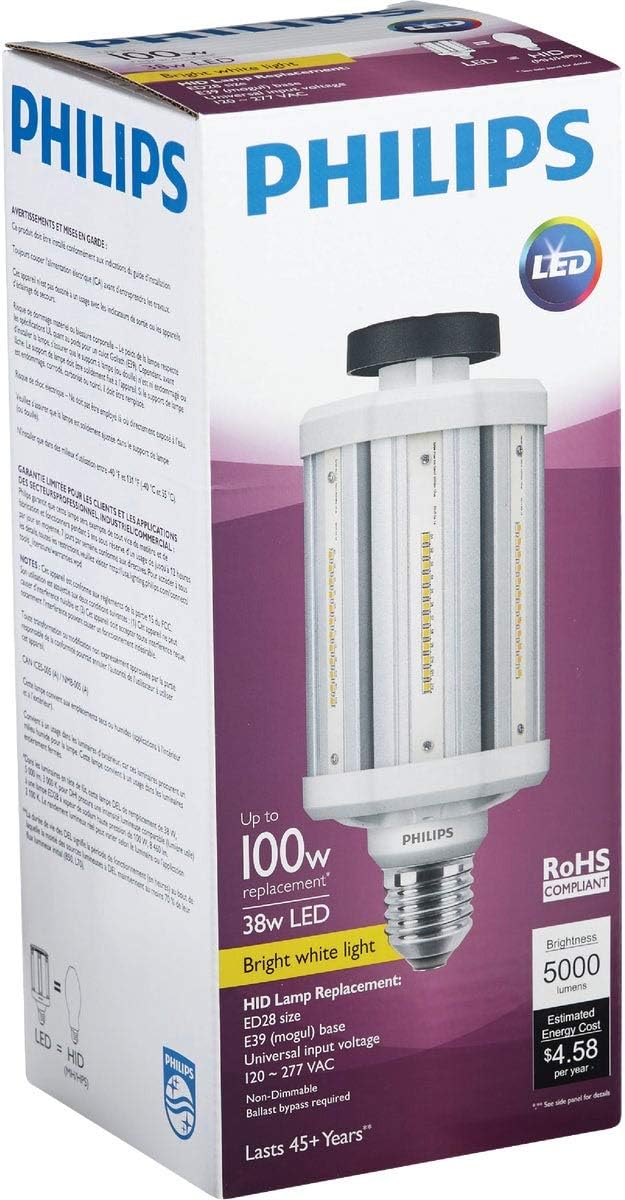 Philips 476044-38ED28/LED/730/ND 120-277V G2 CT 4/1 Omni Directional Flood HID Replacement LED Light Bulb