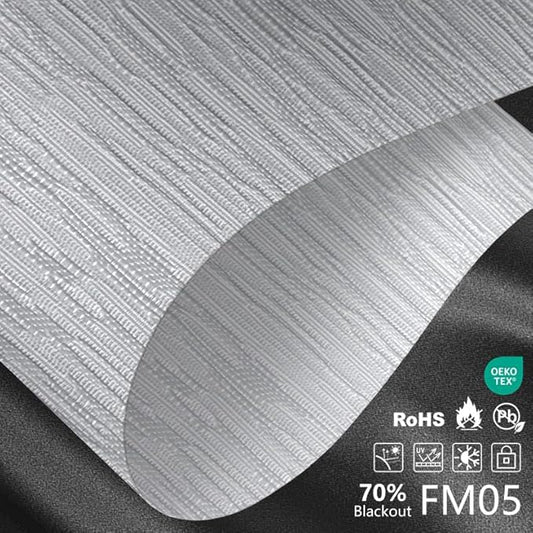 Motorized Light Filtering Roller Shades – Smart Electric Blinds for Living Room, Alexa Google Home Siri, Matter Compatible, Custom Window Shades, Cordless Rechargeable