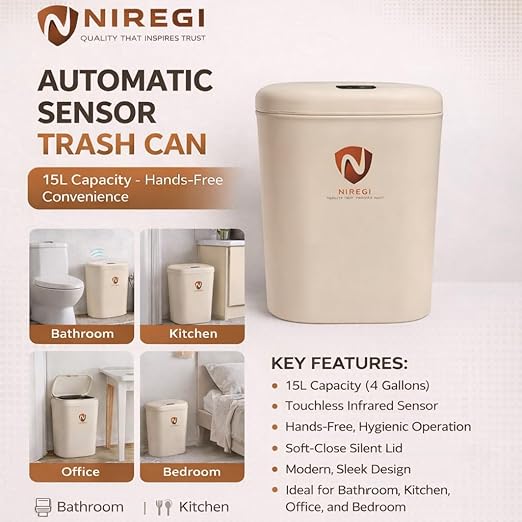 NIREGI "QUALITY THAT INSPIRES TRUST" SMARTH Trash CAN