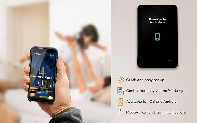 SunTouch CommandPLUS Floor Heating Thermostat SunStat 500950 Universal WiFi Programmable Touchscreen + Floor Sensor Included 120V/240V
