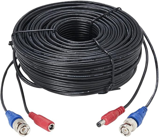 Lorex 4K RG59 Power Accessory Cable, Video Cable for Security Camera Systems, for Analog HD (CVI/TVI/AHD/MPX) or Analog (CVBS) Surveillance System, 60 feet (18m)