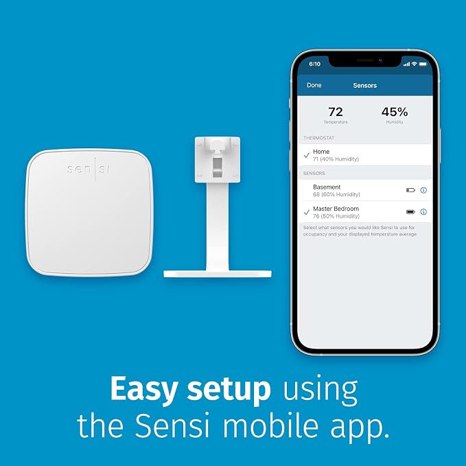 Sensi Room Sensor-Compatible with Sensi Touch 2 Smart Thermostat