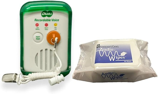 Smart Caregiver Bed & Chair Exit Alarm Monitor for Fall & Wandering Prevention - Dual Recordable Voice (Stand Alone System)