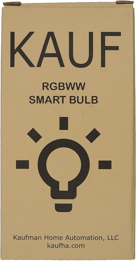 KAUF A21 RGBWW Smart Bulb with ESPHome, Compatible with Tasmota, Made for Home Assistant