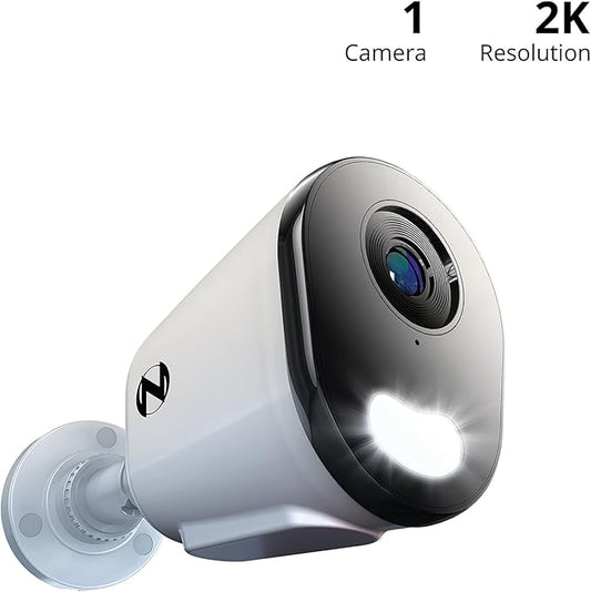 Night Owl Wired IP 4MP Deterrence Camera with 2-Way Audio - White