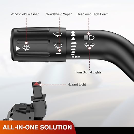 Nilight Turn Signal Switch Compatible with 2008 2009 2010 2011 Ford Focus Windshield Wiper Multifunction Combination Lever Switches
