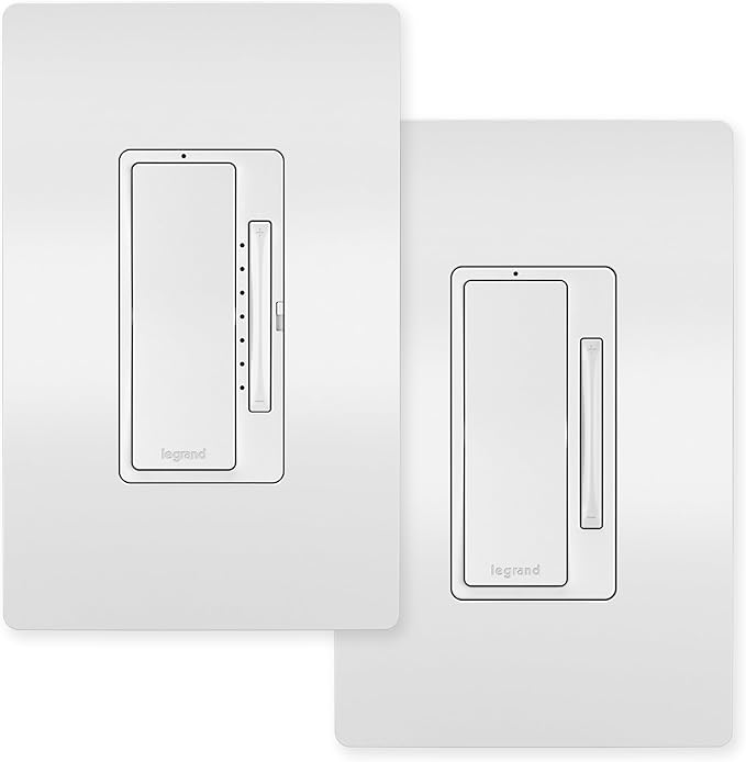Legrand Radiant Easy 3-Way Dimmer Kit, White, Wireless and Wired Dimming, Smart Home Compatible