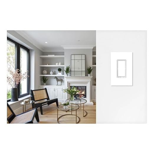 Enbrighten Z-Wave Light Dimmer Switch, QuickFit & SimpleWire, 3-Way Ready, Alexa & Google Assistant Compatible, Hub Required, Repeater, White & Almond, 700 Series (58438)